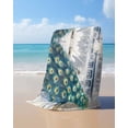 thumbnail image 4 of Elegant Peacock Beach Towels Oversized Super Absorbent, Vintage Attic Magnificent Feathers Lightweight Bath Towel Quick Dry Sets For Bathroom/Pool/Rv Camping/Beach Play/Gym Room/Picnic 35"x70", 4 of 8