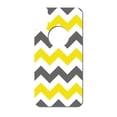 thumbnail image 3 of DistinctInk Custom SKIN / DECAL compatible with OtterBox Commuter for iPhone XR (6.1" Screen) - Grey Yellow Chevron Stripes - Chevron Stripes Pattern, 3 of 5