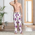 thumbnail image 4 of KLL Mens Pajama Pants for Men,Mens Lounge Pants,Funny Gifts for Men,Men's Pajama Bottoms-Orchids Flowers, 4 of 5