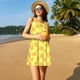 thumbnail image 3 of Fotbe Toast Vestido de Verano sin Mangas para Mujer – Vestido Midi Línea A, Estilo Camiseta Floral, Vestido Playero Casual y Fluido, 3 of 7