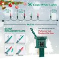 thumbnail image 4 of Luces navideñas HeyFuni, rojas y verdes, 50 unidades, 13 pies, interiores y exteriores, 4 of 6