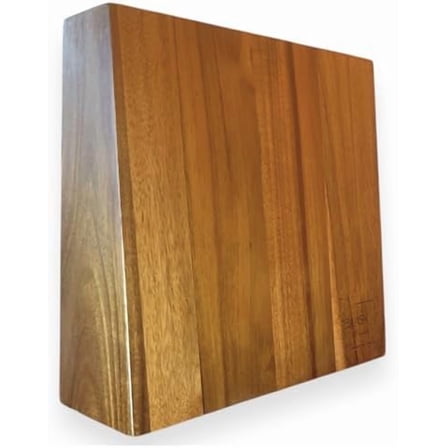 Magnetic Knife Holder, Acacia Wood Double-Sided Magnetic Knife Block - Knife Stand - Strong Magnets - Universal Size - Minimalist Modern Style by