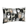 thumbnail image 2 of Balery Colors Cats Bedding Queen Pillow Cases - Envelope Closure - Soft Brushed Microfiber Fabric - Shrinkage and Fade Resistant Pillow Cases-20"x30", 2 of 9
