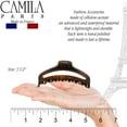 thumbnail image 6 of Camila Paris CP3219 French Hair Clip for Women, Medium Narrow, Open, Girls Hair Claw Clips Jaw Fashion Durable and Styling Hair Accessories for Women, Strong Hold No Slip Grip, Made in France, 6 of 36