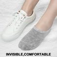 thumbnail image 4 of No Show Socks Womens- 15 Pairs Invisible Socks with Anti-Slip Silicon Sneakers Flats Loafers Casual Low Cut Socks, 4 of 6