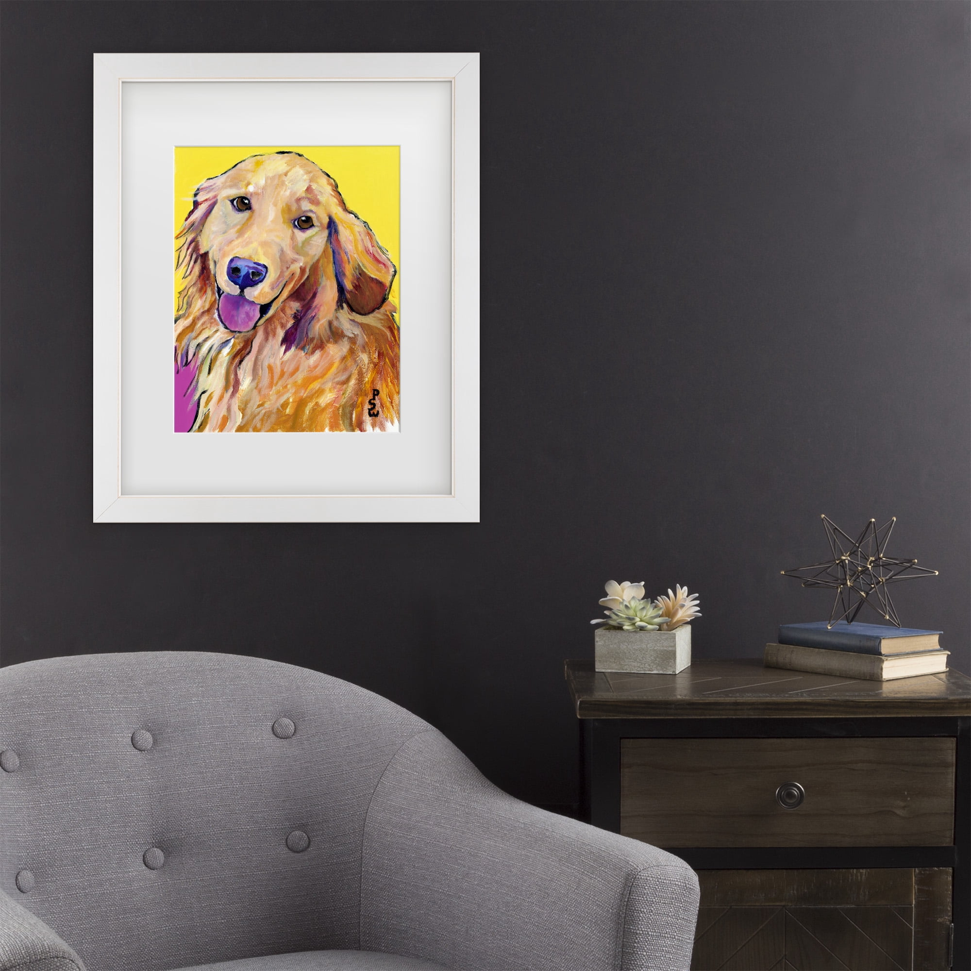 Trademark Fine Art 'Molly' Canvas Art by Pat Saunders-White