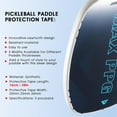 thumbnail image 2 of 3 Pack Paddle Protection Tape, Tutuviw Paddle Head Edge Guard, Racket Edge Protection Tape, Custom Edge Guard, Perfectly Curved Fit, No Wrinkling - 26mm Wide, White, 2 of 5