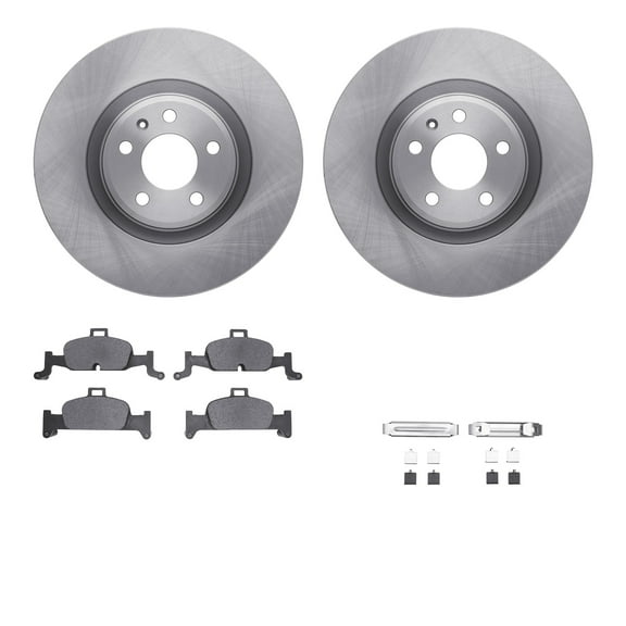 Dynamic Friction Company Front Brake Rotors with 5000 Advanced Brake Pads includes Hardware 6512-73431