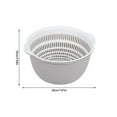 thumbnail image 1 of Yhmxh Organizadores y almacenamiento Cesta de drenaje, cesta doble para verduras, cuenco de plástico para lavar verduras, plato de frutas casero Almacenamiento de ducha Almacenamiento de juguetes, 1 of 5