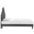thumbnail image 6 of Modway Gwyneth Tufted Performance Velvet Full Platform Bed in Charcoal, 6 of 10