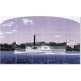 thumbnail image 1 of Ceramic Tile Mural-James Bard Ships Tile Mural Home Construction Ideas. 30" w x 18" h using (15) 6 x 6 ceramic tiles, 1 of 3