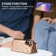 thumbnail image 5 of Compatible with Samsung Galaxy A14 5G Case Wallet with Card Slot Butterfly Embossing Flip Leather  Clasp Protective Phone Case for Samsung Galaxy A14 Case Wallet(Rose Gold-6.6 inch), 5 of 12