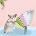 thumbnail image 4 of 2-Piece Ceramic Triangle Hamster Squirrel Rat Ceramic Food Basin Anti-Turn Anti-Bite - green, 4 of 5