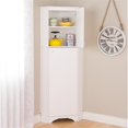 thumbnail image 3 of Wright Home Armoire de Rangement d'Angle Moderne en Bois Manufacturé à 2 Portes en Blanc, 3 of 5