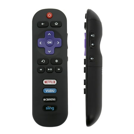 New TV Remote RC280 for TCL ROKU TV with Netflix Vudu CBSNEWS Sling Shortcut APP (Best Apple Tv Remote App For Iphone)