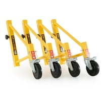 MetalTech Baker Scaffold Adjustable Outriggers with 5 Inch Wheels, 4 Pack