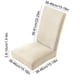 thumbnail image 3 of Funda elástica para comedor, protector de asiento elástico para cocina, funda lavable de tela para el hogar, restaurante, banquete de bodas, protección completa, diseño con estampado de hojas., 3 of 6