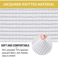 thumbnail image 2 of Ottoman Cover Rectangle, Stretch Ottoman Cover Folding Storage Covers Ottoman Slipcovers for Rectangle and Square Ottoman Machine Washable (White Small), 2 of 7