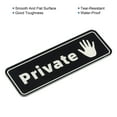 thumbnail image 4 of Uxcell Señal Privada para Puerta 9"x3" Etiqueta Adhesiva de Privacidad Negra, 4 of 7