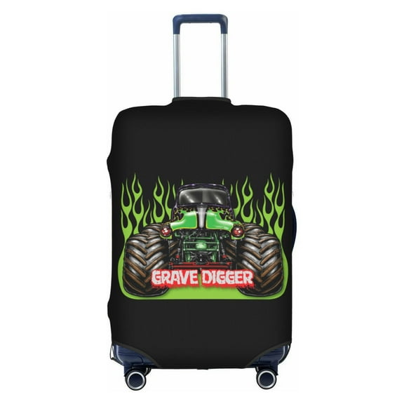 Double-sided Printed Luggage Cover Monster Truck Jam Travel Suitcase Protector Baggage Covers Small