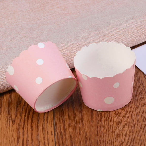 Raindrops 50Pack Pink Cupcake Paper Cups for Sophisticated Bakers and Hosts