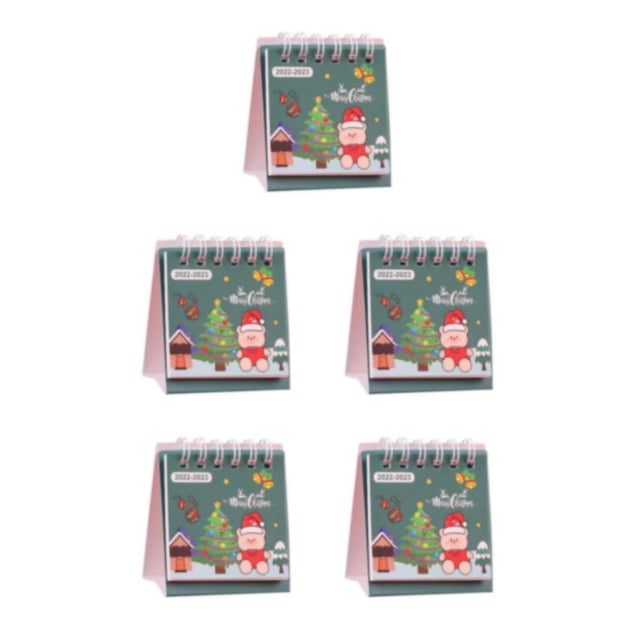 Advancent Calendarios de escritorio de pie para el año académico Decoración elegante y funcional para espacios de trabajo Verde compacto Type2 NO2