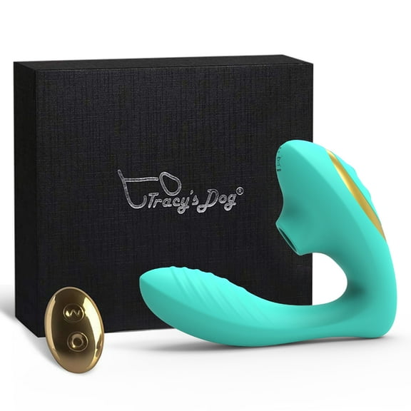 Tracy's Dog Clitoral Sucking Vibrator Massager, G Spot Stimulator with 10 Suction and Vibration Patterns, Adult Sex Toys for Women, Teal (OG Pro 2)