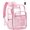 Pink, variant on Clear Backpack with TSA Lock, Heavy Duty Transparent See Through Clear Bookbag for College, Work, Travel, Casual , Black