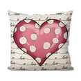 thumbnail image 2 of Valentine's Day Linen Pillowcase Home Sofa Cushion Pillowcase Multicolor, 2 of 6