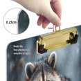 thumbnail image 3 of Acrylic Writing Board Gold 12.5*9 Inch Clipboards Transparent Acrylic Material Suitable For Office Classroom Teachers Fashion Bloggers Stationery Enthusiasts Raccoon Snow Scene, 3 of 9