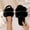 Black, variant on uublik Indoor Fuzzy Slippers for Women Winter Indoor House Shoes Comfortable Couple Home Footwear, White