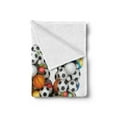 thumbnail image 2 of Letter W Soft Flannel Fleece Throw Blanket, Sports Themed Typography Alphabet with Various Balls Athletics Kids Design, Cozy Plush for Indoor and Outdoor Use, 70" x 90", Multicolor, by Ambesonne, 2 of 5