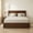 Walnut, variant on Sailvan Bed with 2 Storage Drawers, Built-in LED Lights, USB Charging Station