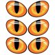 thumbnail image 1 of Pegatinas De Coche 3D Estéreo Ojos De Gato Pegatina De Coche Creativa Espejo Retrovisor Calcomanía Universal Pegatinas De Ventana De Coche Calcomanías 3 Pares Yuarrent VI011641-00, 1 of 6