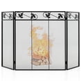 thumbnail image 1 of Gymax 3-Panel Fireplace Screen Decor Cover Baby Child Pets Safty Folded Fire Doors, 1 of 10