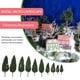 thumbnail image 4 of GOOHOCHY 10 Árboles de Pino Artificiales Navideños Diorama Decoración en Miniatura (Verde), 4 of 7