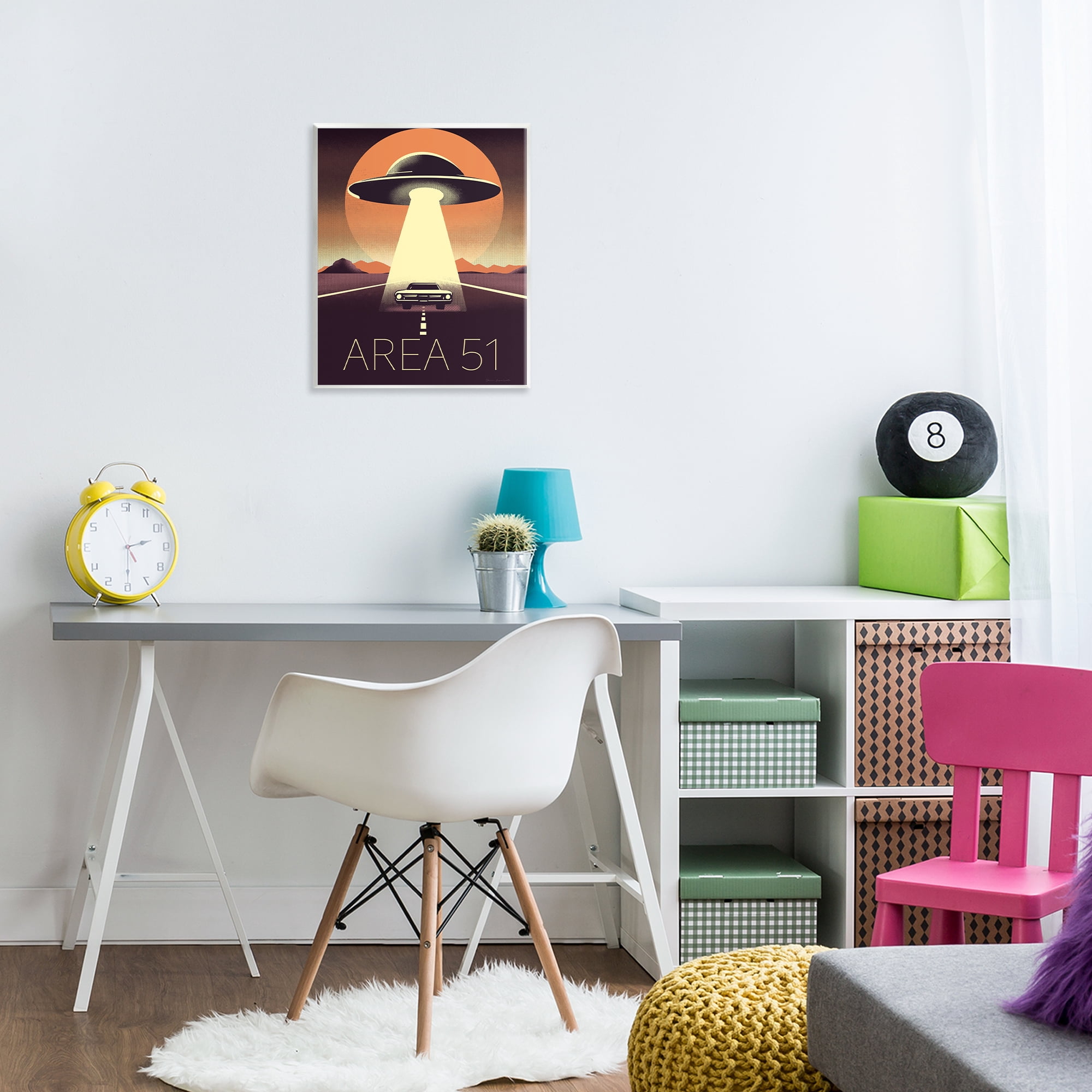 Stupell Industries Abduction On The Road Wall Plaque Art, design by Omar Escalante
