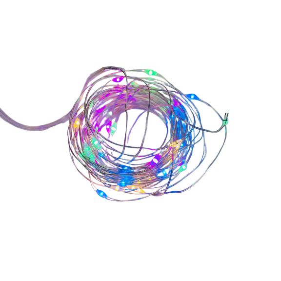 Yuwmsu Festive Decoration Lamp 16.4ft 50 LEDs Fairy String Lights for Desk Office Christmas Tree Party Decoration  ﻿