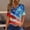 Multicolor, variant on Cavosen Independence Day Shirts Women Petite Independence Day 3/4 Sleeve V Neck T Shirts USA Star Striped Graphic Tops Lady M 4th of July Casual T Shirts Red White and Blue Tunic Tees