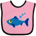 thumbnail image 3 of Inktastic Fishing Blue Fish Boys or Girls Baby Bib, 3 of 4