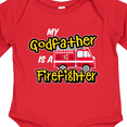 thumbnail image 4 of Inktastic My Godfather is a Firefighter with Fire Truck Boys or Girls Long Sleeve Baby Bodysuit, 4 of 5