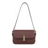 thumbnail image 2 of Bolsa Bolso de hombro de cuero de PU retro para mujer Bolsos de mini axilas de color sólido (café) JShteea  Para Estrenar, 2 of 6