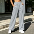 thumbnail image 4 of Diufon Wide Leg Sweatpants Women High Waisted Pull On Jogger Pants Fleece Lined Lounge Pants with Pockets, 4 of 10