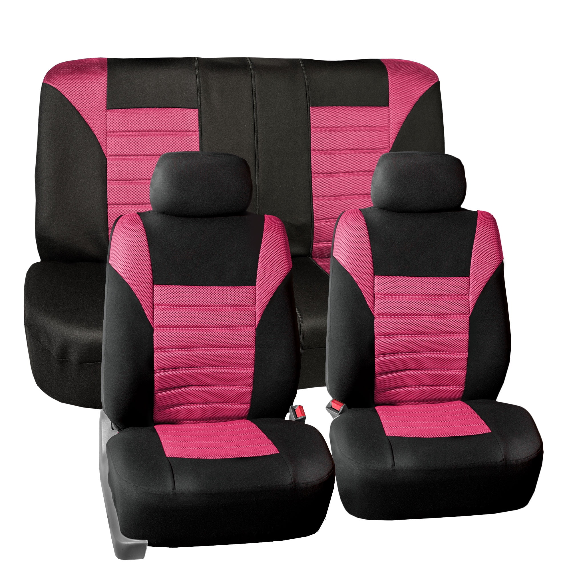 FH Group Premium Air Mesh Seat Covers for Auto Car SUV Van, Full Set