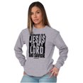 thumbnail image 4 of Jesus is my Lord and Savior Faith Long Sleeve TShirt Men Women Brisco Brands S, 4 of 6