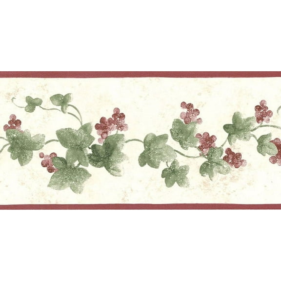 878631 Narrow Ivy Wallpaper Border SM8433b