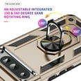 thumbnail image 2 of Feishell Hybrid Armor Phone Case for Google Pixel 9 / 9 Pro,Military Grade Shockproof 360 Rotatable Metal Ring Holder Kickstand Support Magnetic Car Mount Dual Layer Protective Phone Cover,Gold, 2 of 6