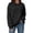 Black #30, variant on KDDYLITQ Womens Sweatshirt Long Sleeve Crewneck Loose Fit Basic Solid Casual Pullover Tops Y2k Work Trendy Sweatshirts with Front Pocket Coffee L