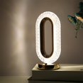 thumbnail image 2 of AMERTEER Table Lamp Crystal Rechargeable Battery Rhombus Night Light Multi Modes Touch Control Sensitive Lighting Accessory, 2 of 9