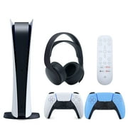 Sony PlayStation 5 Digital Edition with Media Remote & PULSE 3D Wireless Headset